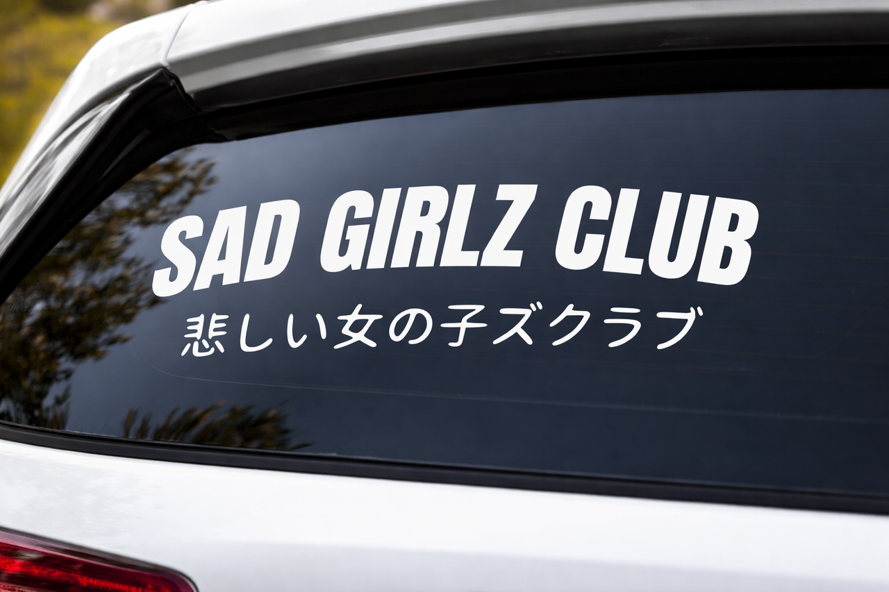 Sad Girlz Club Car Window Decal